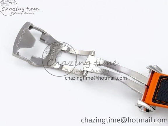 1226 Comfortable Planet Ocean 43.5mm SS VSF 1:1 Best Edition Black Orange Bezel Gray Dial on Nylon Strap A8900 Super Clone V 7730